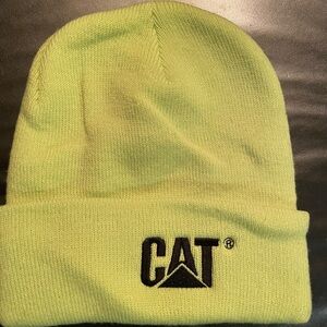 CAT Neon Green Beanie